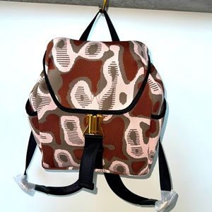 Charles & Keith Pink and Brown Backpack